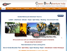 Tablet Screenshot of classic-bike-india.com